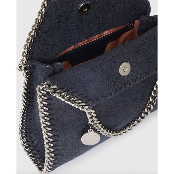 STELLA MCCARTNEY NAVY TINY SHAGGY DEAR FALABELLA - Picture 6 of 7